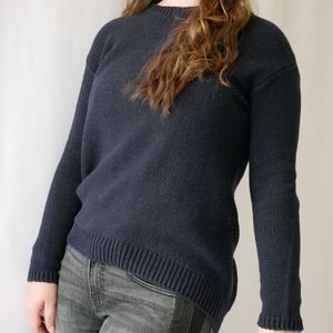 Casual sweater with zip up back
